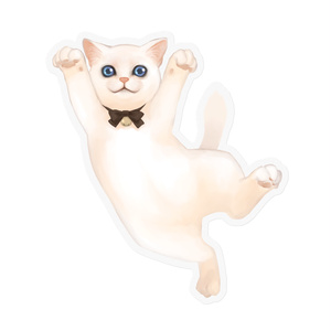 白い子猫/ステッカー
