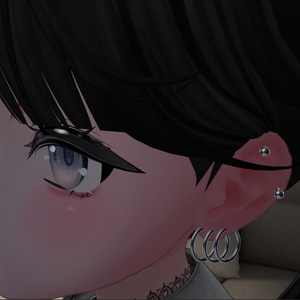 [無料あり]シンプルピアス(simple pierce)[複数アバター対応]