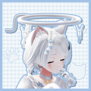 【ヘイロー】💧ねこねこらんどりー💧【VRC想定3Dモデル】 缩略图 3