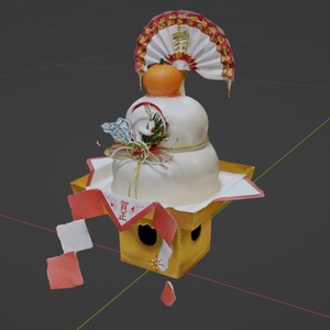 鏡餅の3Dスキャンデータ