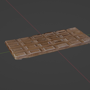 3Dスキャンした板チョコ