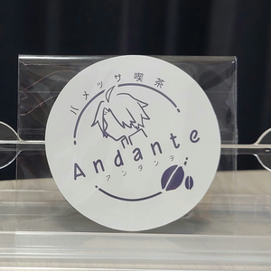 バメッサ喫茶〜Andante〜ロゴステッカー