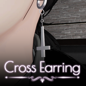 【3Dモデル】 Cross & Reverse Cross earring 『 Unless heaven 』
