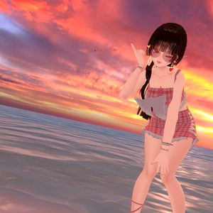🌊Pastel check Monokini🌊  - 【 VRC Clothes 】 缩略图 18