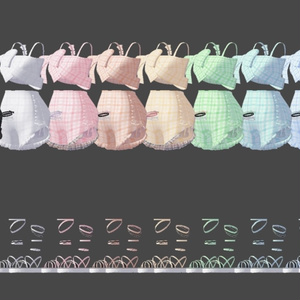 🌊Pastel check Monokini🌊  - 【 VRC Clothes 】 缩略图 14