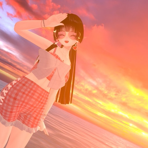 🌊Pastel check Monokini🌊  - 【 VRC Clothes 】 缩略图 19