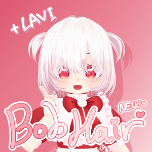 13 Avatar correspondence 💞 bob hair new (No.2) ㅡ 【 VRChat Hair / 3D hair model