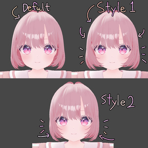 💞 bob hair new (No.2) ㅡ 【 VRChat Hair / 3Dヘアモデル】 缩略图 15
