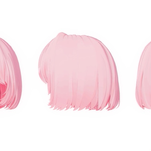 💞 bob hair new (No.2) ㅡ 【 VRChat Hair / 3Dヘアモデル】 缩略图 14