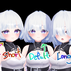 💞 bob hair new (No.2) ㅡ 【 VRChat Hair / 3Dヘアモデル】 缩略图 12