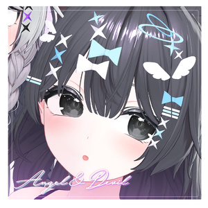 🎇Angel & Devil Hairpin Set [ VRChat Accessories