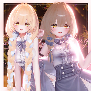 2 Type 🌹 Rose blooming braided hair  - VRChat Hair / VRChat ヘア 缩略图 3