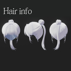 ⭐️ chop-bang Hair  ㅡ 【 VRChat Hair / 3Dヘア 】 缩略图 7