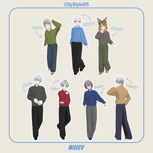 【VRC Outfit】CityStyle05［男女７アバター対応 / MA設定済み］ 缩略图 2