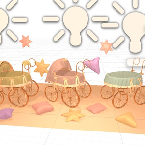 赤ちゃん ゆりかご baby cradle,bed/vrchat 缩略图 5
