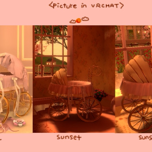 赤ちゃん ゆりかご baby cradle,bed/vrchat 缩略图 3