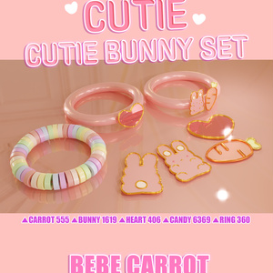 cutie bunny set/うさぎピンSET
