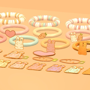 cutie bunny set/うさぎピンSET 缩略图 13