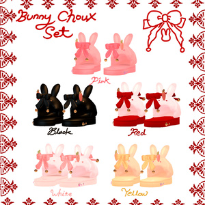 うさぎ choux shoes set /bunny doll,pin,ribbon
