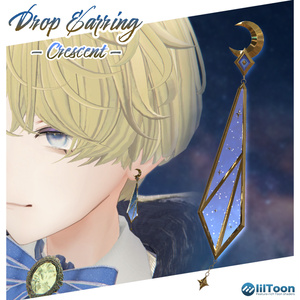 DropEarring -Crescent-