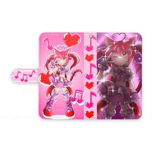 アイドルなラブニャン　手帳型スマホケース