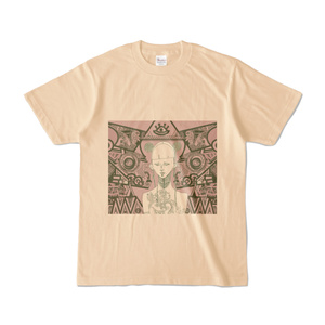桃色の女性Tシャツ