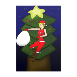 ポストカード、クリスマス
