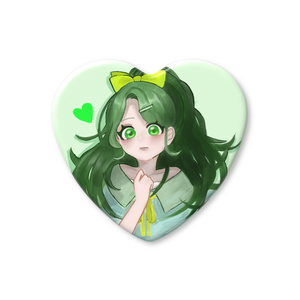 The young lady dyed green