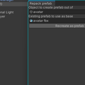 【無料、VRChat】Repack Prefab - プレハブじゃないアバターをプレハブにするツール