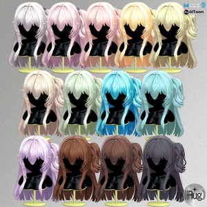 【26アバター対応】Whispers【VRC想定3Dヘアモデル】 缩略图 5
