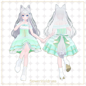 【11アバター+互換素体対応】FlowerIdolDress 缩略图 5