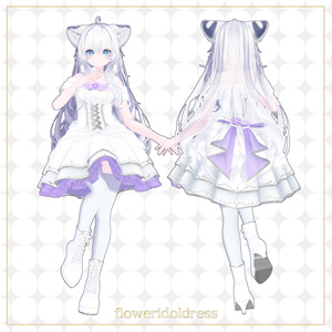 【11アバター+互換素体対応】FlowerIdolDress 缩略图 6
