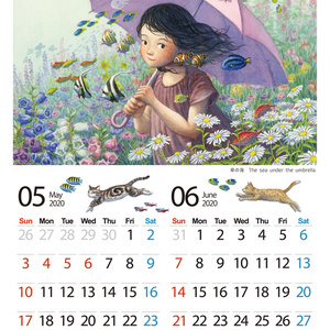 2020年カレンダー  ～いきものたちと季節の物語～　 2020 Calendar