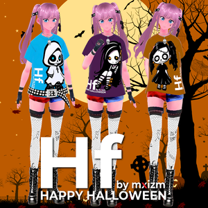 Hydrofloor＿Halloween-Tee3種