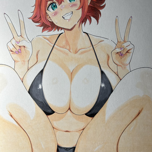 黒ビキニ遥