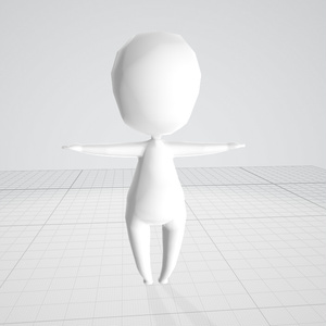 3d  三等身　人　人体　低ポリ　ゆるゆる　デフォルメ