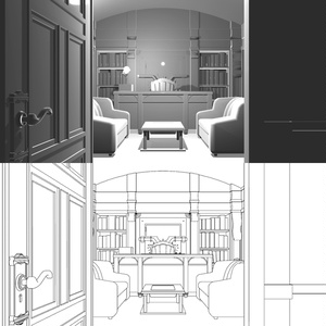 【twst】モストロ・ラウンジ VIPルーム【クリスタ用３Ｄ素材】 缩略图 2
