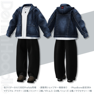Denim Hoodie【25アバターセミ対応】 缩略图 4