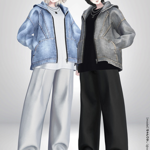 Denim Hoodie【25アバターセミ対応】 缩略图 39