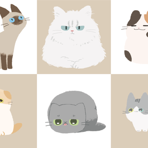猫素材【全6種】