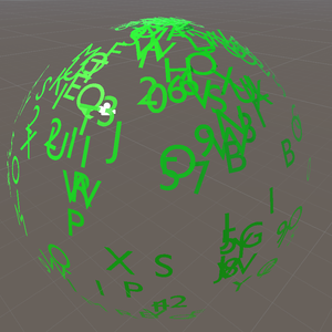 デジタルテキストボール　(Digital Text Ball)