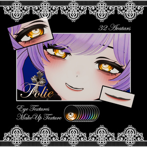 Folie Eyes and Make Up Textures
