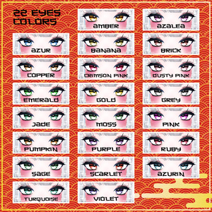 [9 Avatars] Chinese Dynasties Eyes and MakeUp Textures 缩略图 19