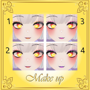 [10 Avatars] Rising Sun Eyes and Make Up Textures 缩略图 10
