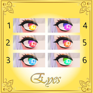 [10 Avatars] Rising Sun Eyes and Make Up Textures 缩略图 9