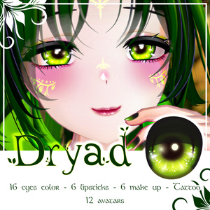 [12 Avatars] Dryad Eyes, Make Up and Tattoos Textures