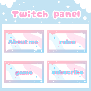 ツイッチ パネル / バナー,Twitch panel/banner