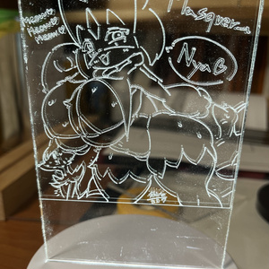 試作品　集光アクリル 2枚セット ユニット付き