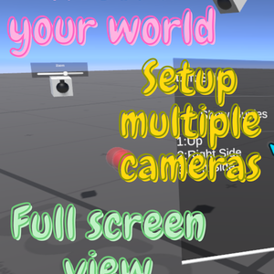 [VRChat]Multiple Camera Remote System | Place cameras around your world