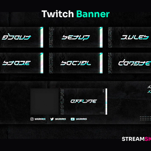 Twitchバナー/Twitch Banner：Prismatic